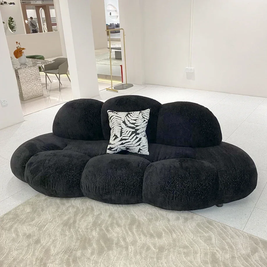 MFactory Großhandel Modernes Design Wohnzimmermöbel Hotel-Lobby Schönheitssalon Teddy-Samt Wolken-Kreativsofa