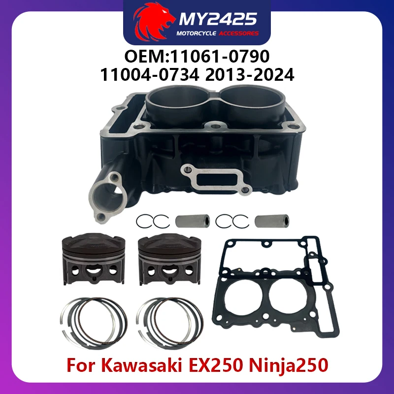 STD 62mm 249cc Big Bore 67mm 291cc Motorcycle Cylinder Piston Gasket Kit For 13-24 Kawasaki EX250 Ninja250 ABS KLE250 ER250 Z250
