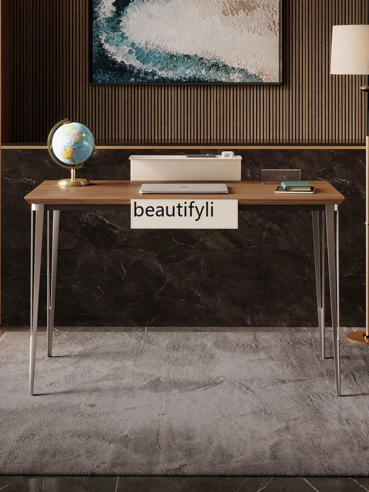 

Italian minimalist desk and chair combination home modern minimalist high-end office computer desk