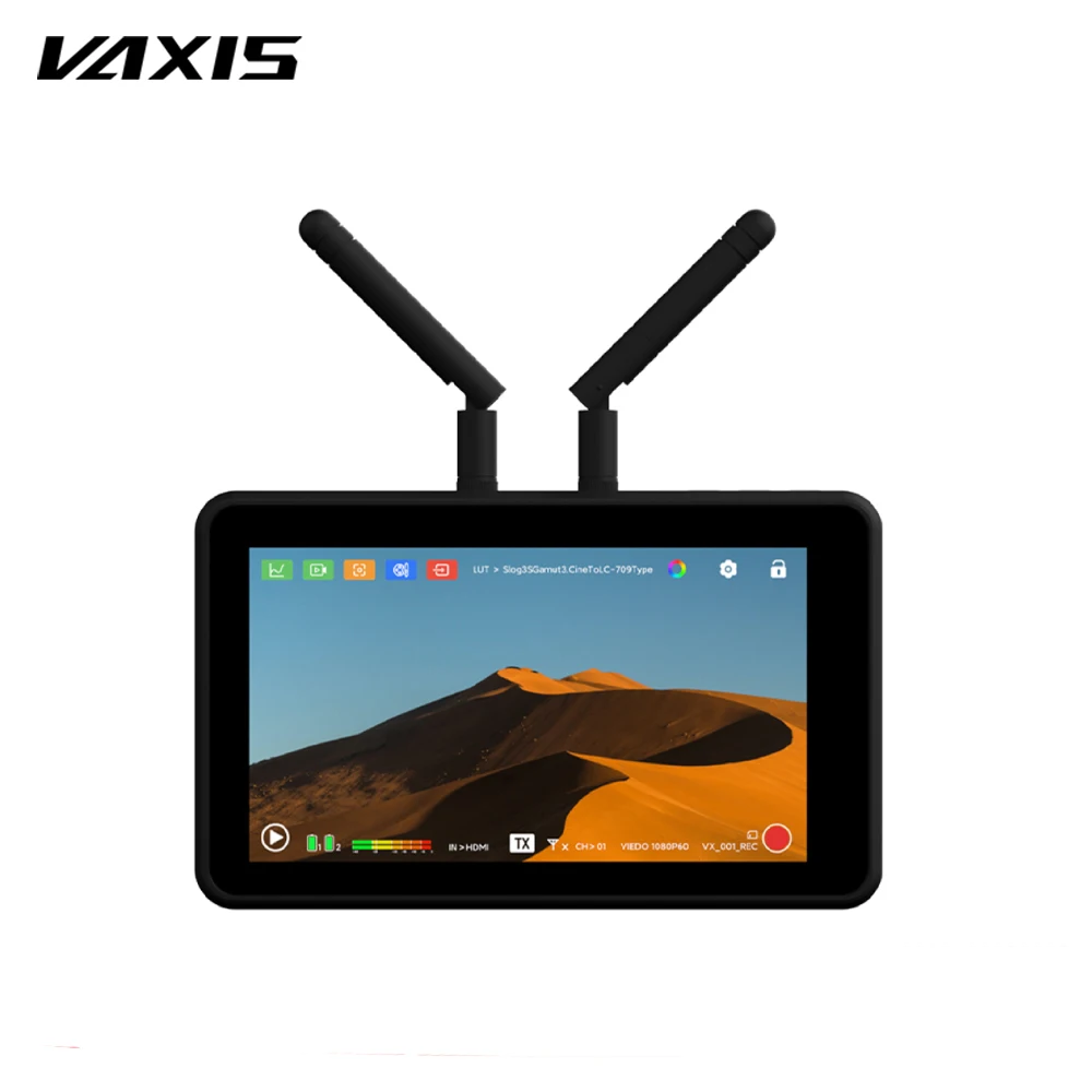 Vaxis Atom 5.5 Inch A5 Wireless Video Transmission Monitor Professional Package Highlight Screen Recording150m Transmission