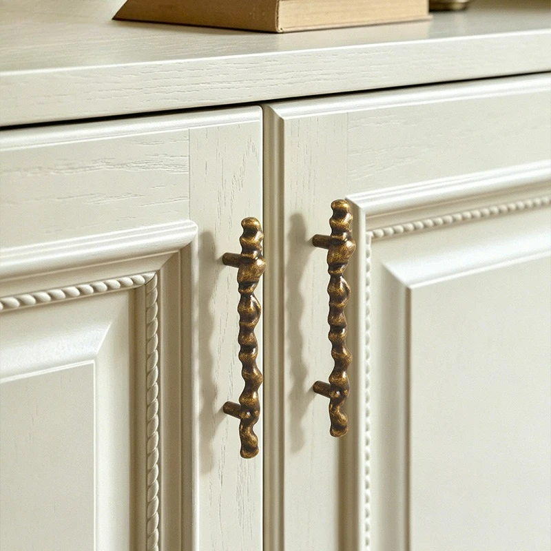 High End Handle, Gold Antique Clothing Cabinet, Door Handle, Shoe Cabinet, Bedside Table, Metal Personalized Small Handle