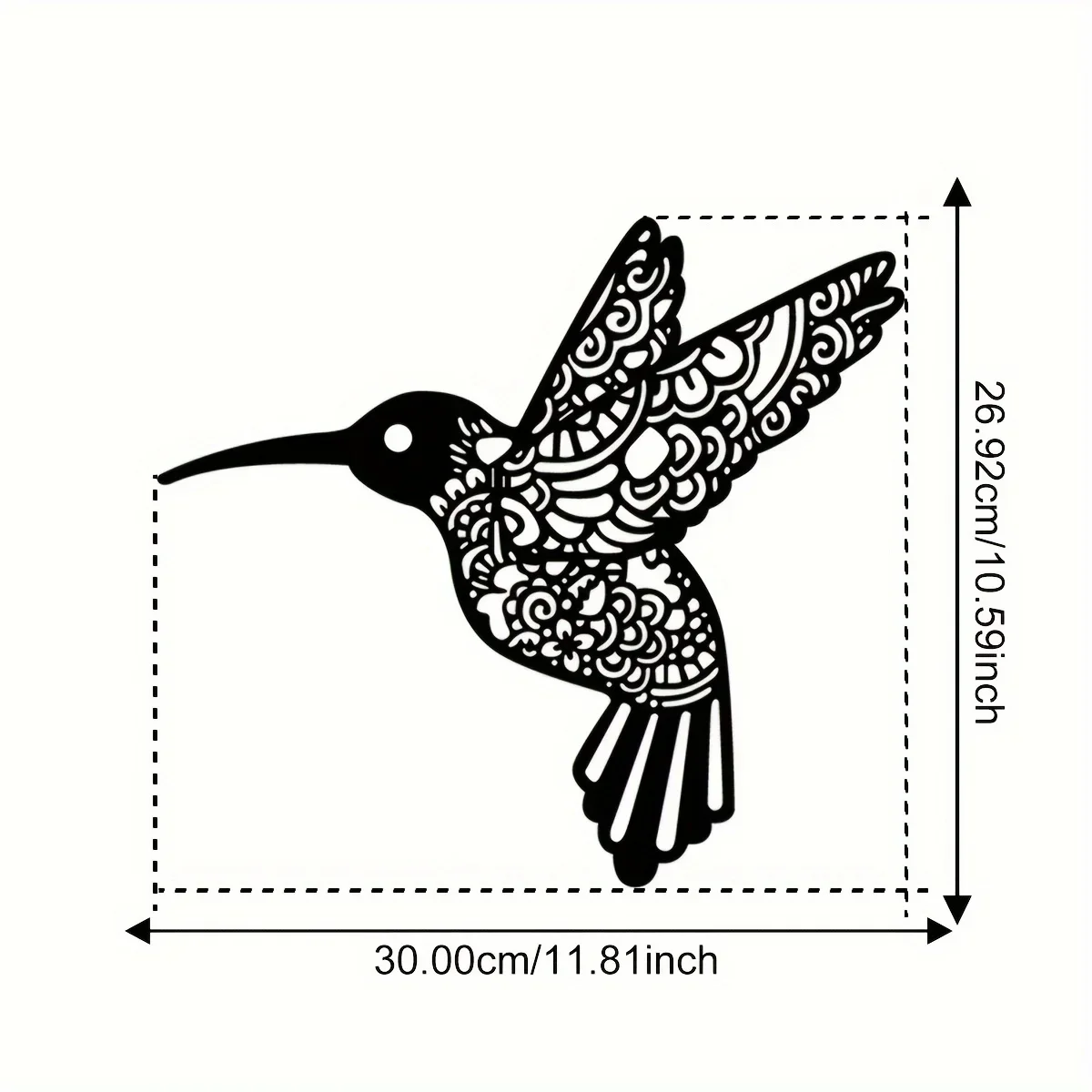

Creative Hummingbird Iron Indoor Outdoor Crafts, Indoor Iron Art Decoration, Great for Bedroom, Hallway, Outdoor Wall Decoration