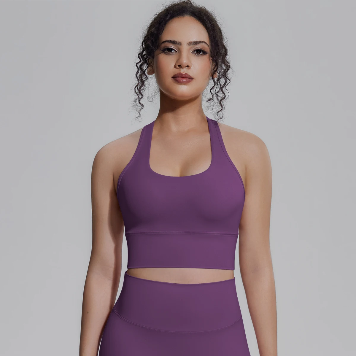 Rooftrellen Damen Fitness Yoga Sport-Top Sexy Rückenfreies I-förmiges Top Einfarbig Sommer Workout Gym-Kleidung Yoga-Top – Detail 22