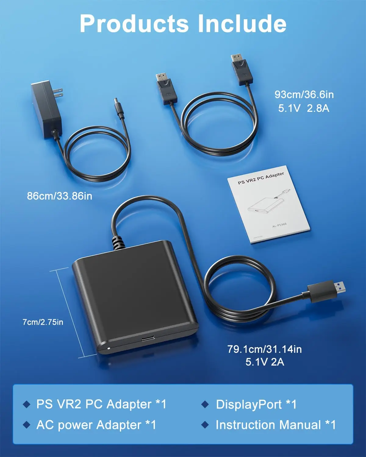 AOLION PS5 VR2 PC コンバータ PS VR2 PC アダプタキット PC アダプタ 