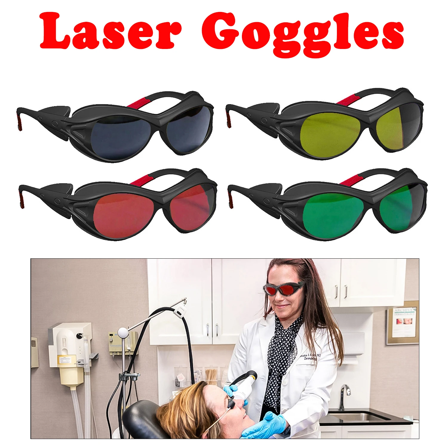 

laser glasses OD7 450 10600 CO2 Laser Goggles Eye Protection Laser protection Glasses Protective Goggles
