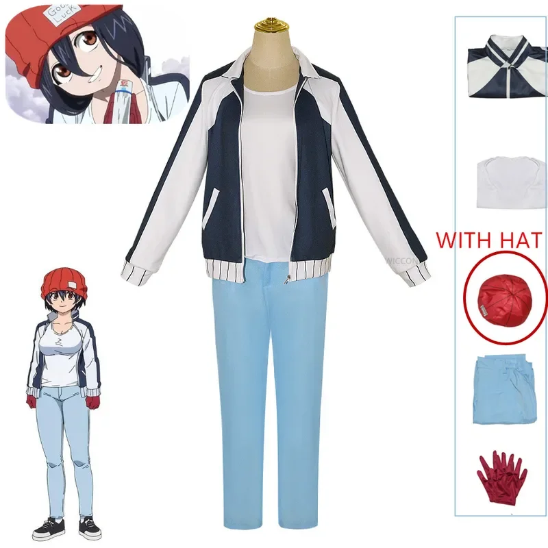 Fuuko Izumo Cosplay Anime Undead Unluck Costume Uniform Coat Pants Hat Wig Set Halloween Party Outfit for Women Girl