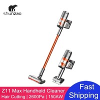 Original Youpin Shunzao Z11 Max Wireless Handhled Vacuum Cleaner Self-clean Hair Cutting OLED Display Replaceable Battery