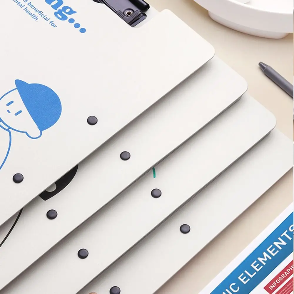 Portable Writing Pad A4 Board Clip Folder Memo Clip Waterproof File Clipboard Large Capacity A4 File Organizer Student