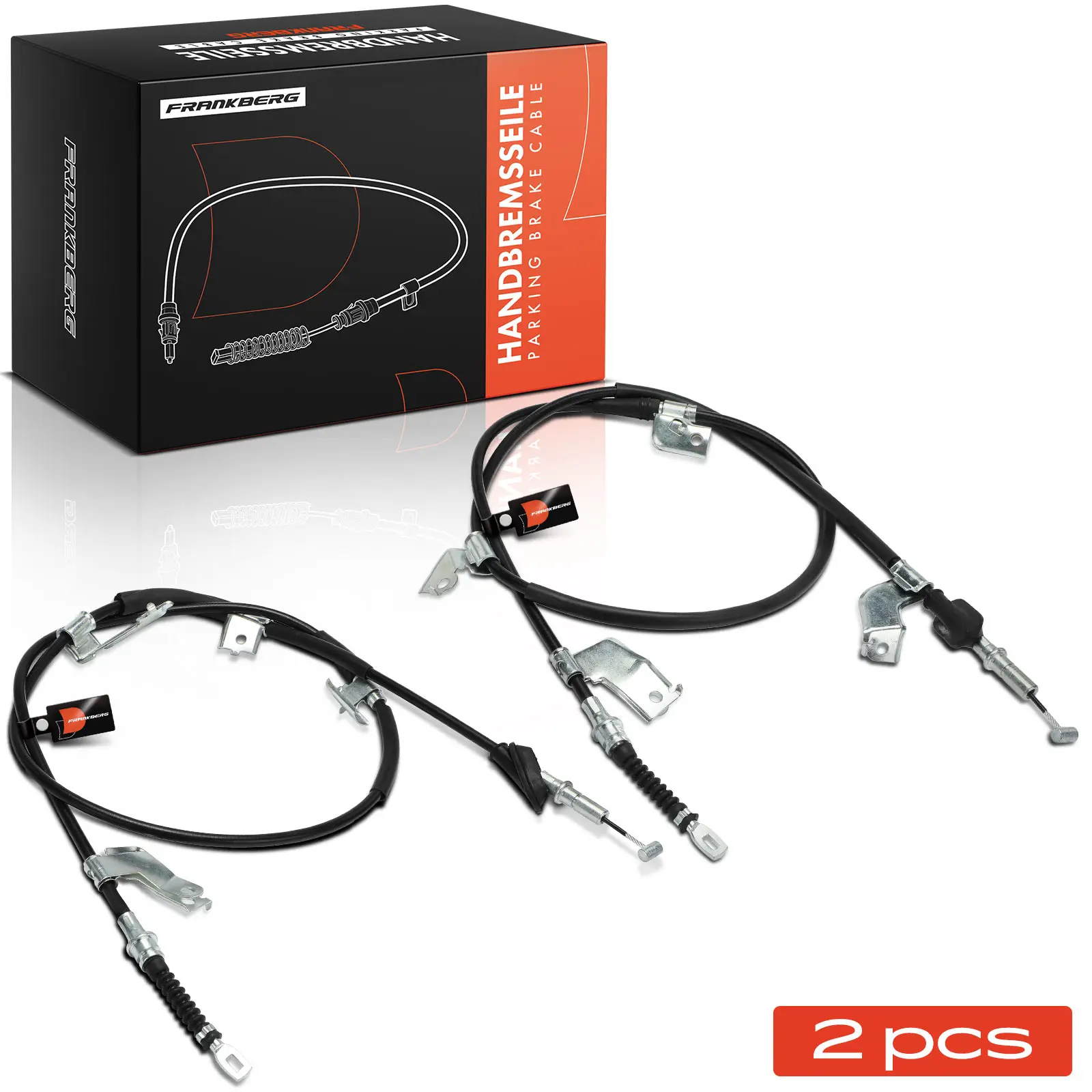 Frankberg 2x Kabel Parkeerrem Achteras Beide Zijden Voor Honda Civic 7 Hatchback EP EU 47560-S5S-E14 K19008 47510-S5S-E12