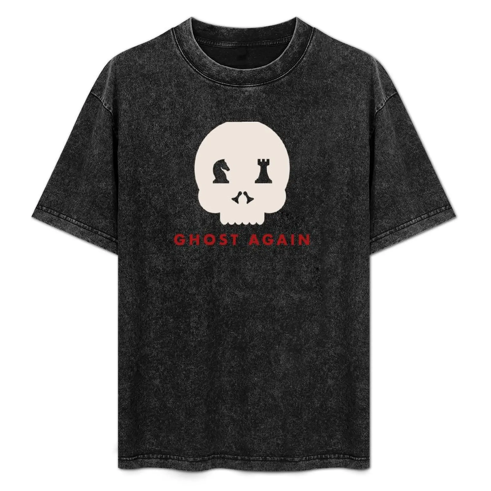 

Ghost again T-Shirt shirts graphic oversized man clothes Short sleeve tee black t-shirts for men