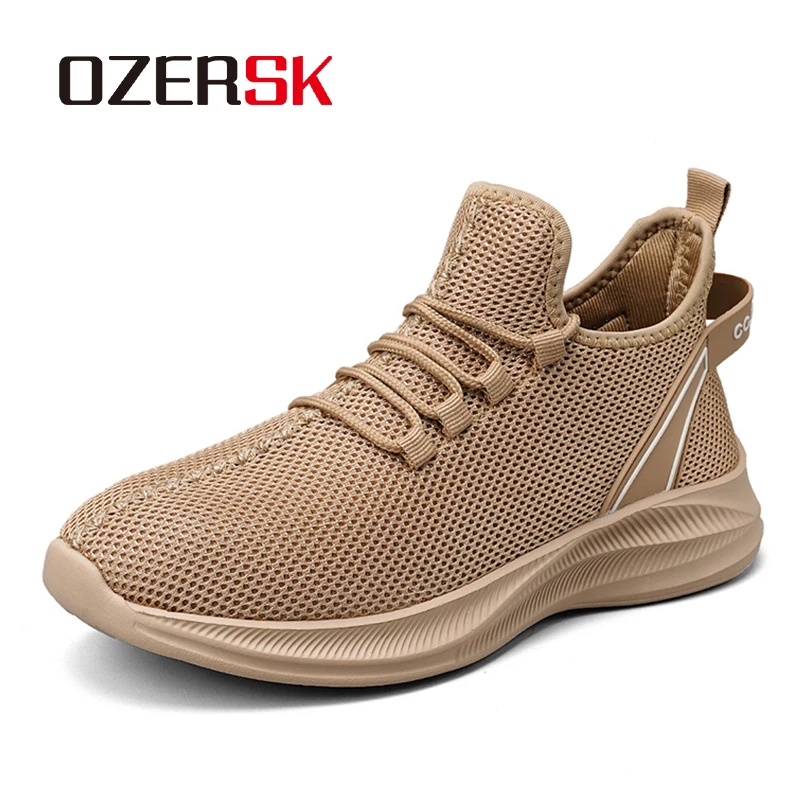 OZERSK Men's Shoe Trendy Non-Slip And Wear-resistant Breathable Rubber Outsole Material Casual Sneakers For Men Size 40-47