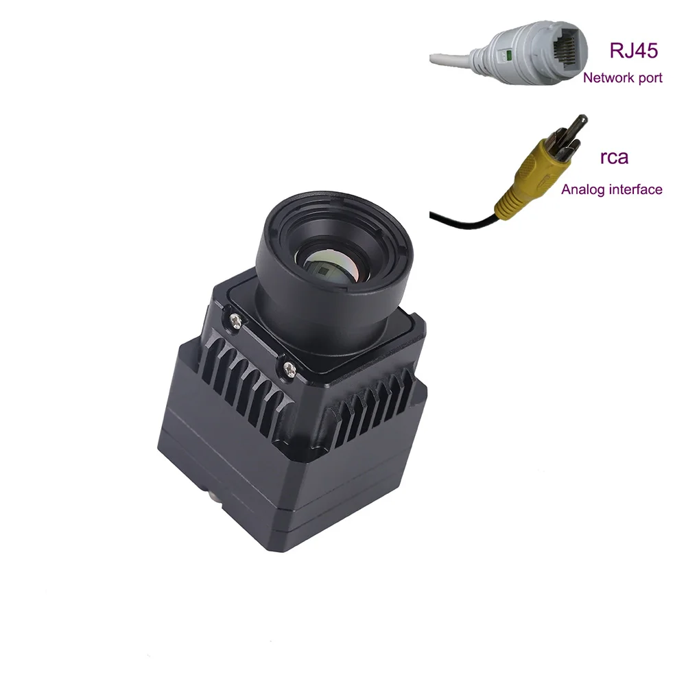 

Uncooled Infrared RJ45 CVBS RTSP IP RCA 640x512 Analog Thermal Camera Core For Drones