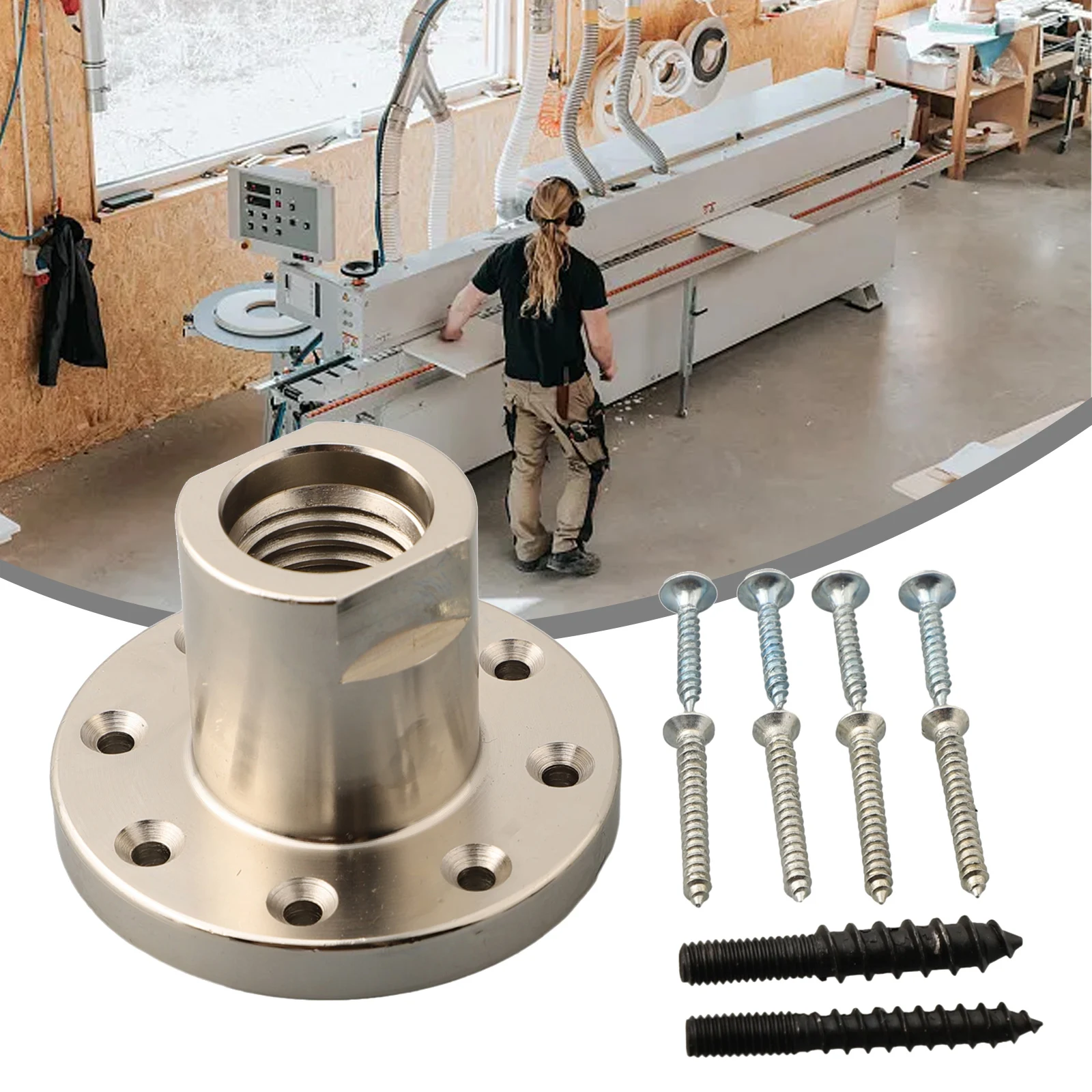 3 Inch Faceplate Screw Chuck 1 Inch X 8 TPI Additional Screw Option Mounting Hole Feature 1 Inch X 8 TPI Lathe