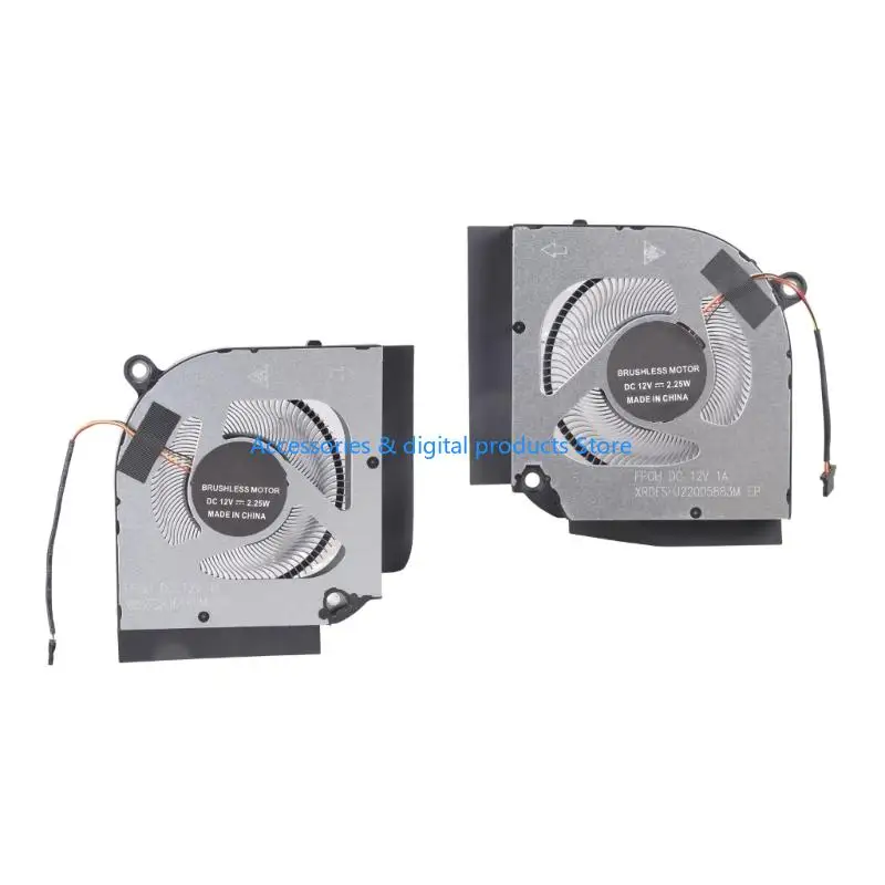 77JD Replacement CPU GPU Cooling Fan for AN515-58-51R3 Laptop Heat Dissipation