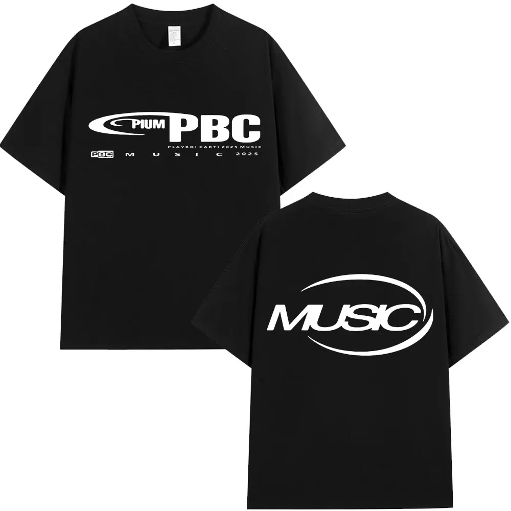 Playboi Carti I Am Music 2025 Album T Shirt Opium Hip Hop Vintage Summer T-shirt Men Women 100% Cotton T-shirts Streetwear Gifts