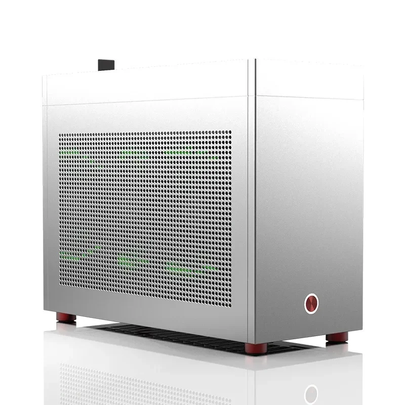 Mini 240 Water-Cooled ITX Chassis All-Aluminum Tempered Glass Side Panel Compact PC Case for Small BuildGoods in stock