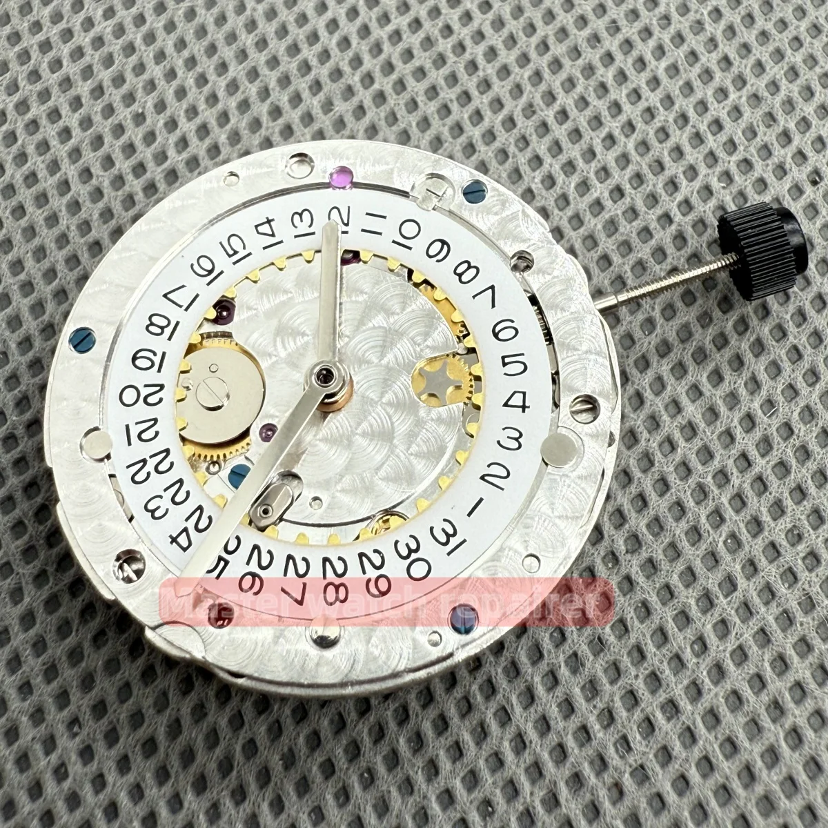 VSF 3135 movimiento mecánico automático volante azul movimiento de reloj VS 3135 limpio fábrica de Dandong sin logotipo