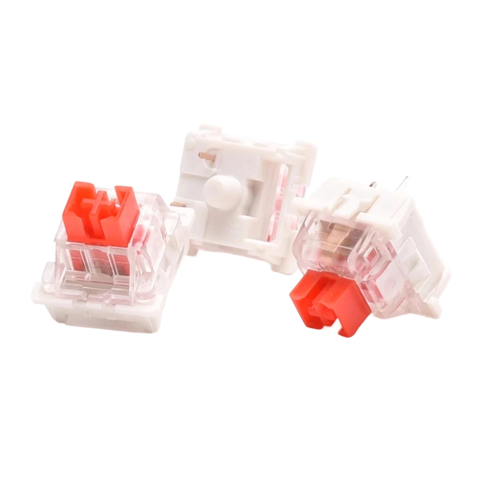 

50 Units Tactile Switches for Mechanical Keyboard Build Pre Applied Grease for Low Noise and Even Keystroke Response
