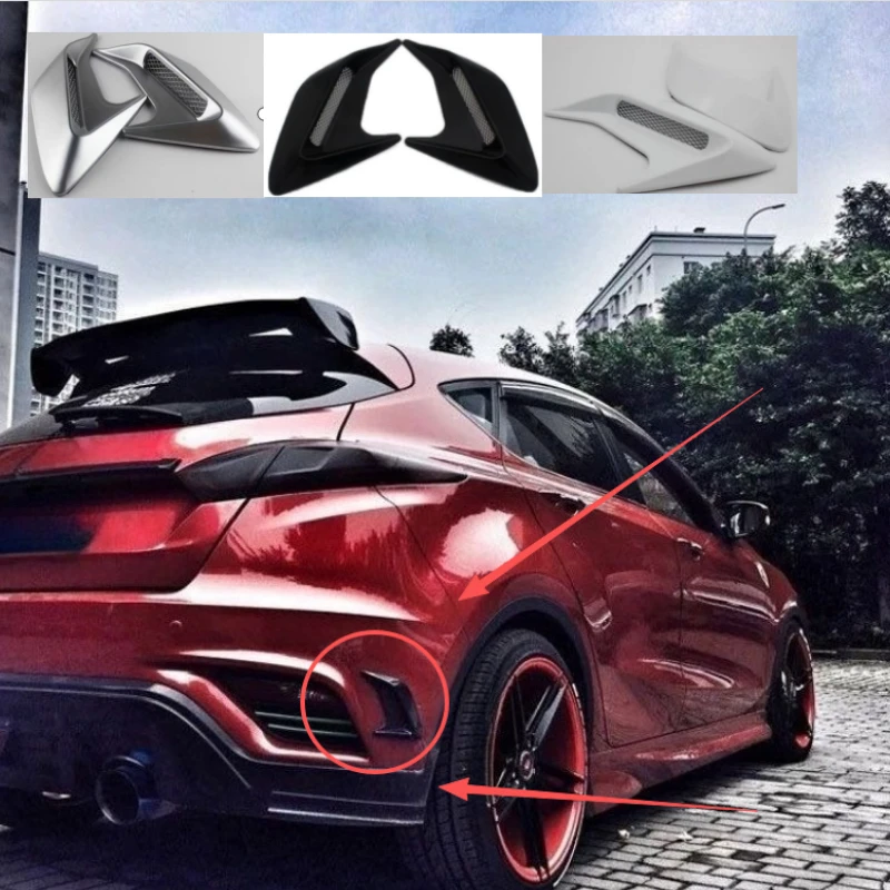 1 Pair of Car and Motorcycle Universal Simulated Side Air Vent Decorative Stickers Hood Decorative Stickers Car Stickers