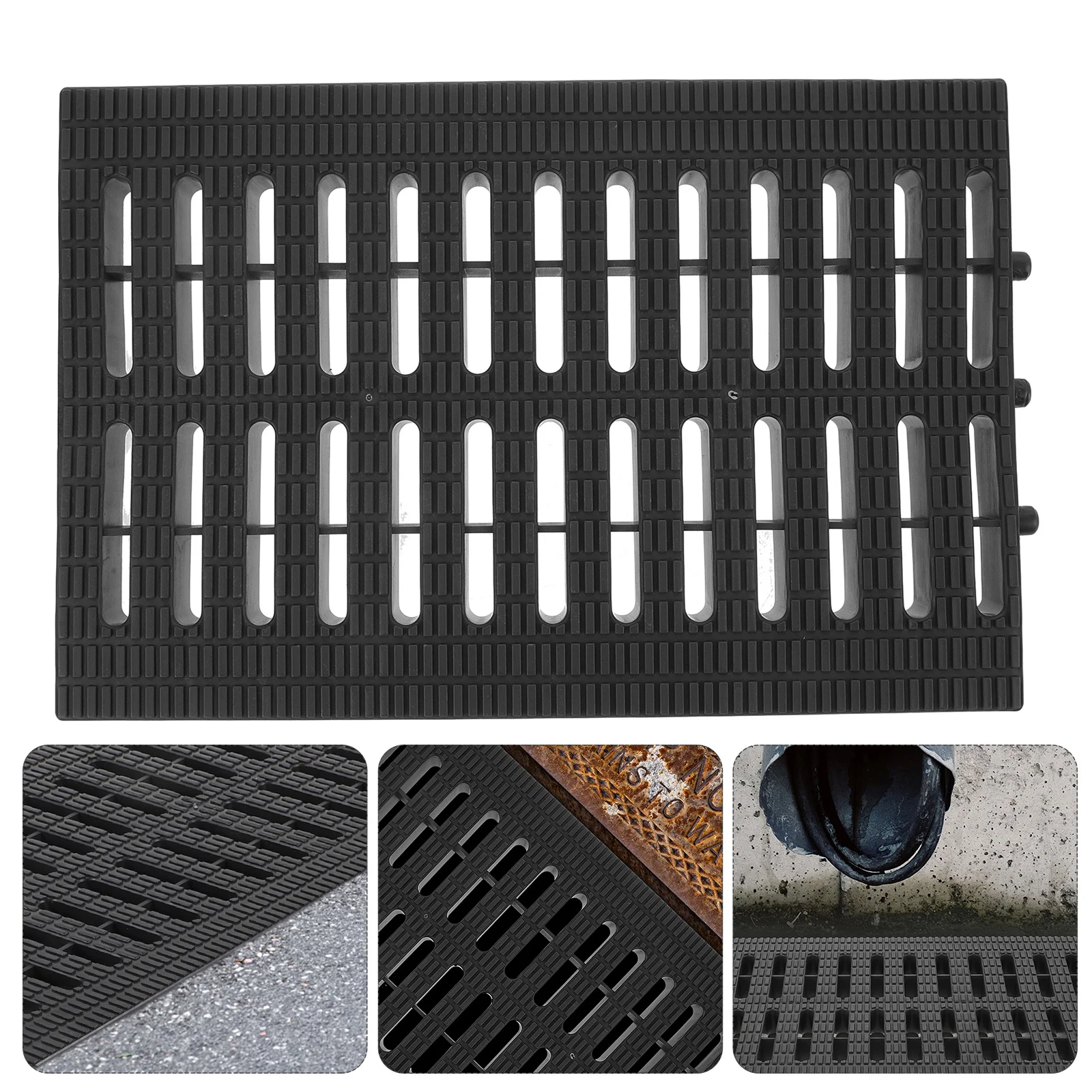 

Outdoor Plastic Drain Cover Sturdy Drainage Grate Replaceable Sewer Drain Channel Trench Cover Plastic Grate Drainage Grates