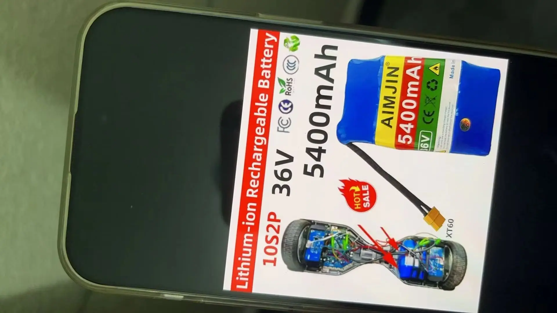 

Original 36v 5.4ah Lithium Battery 10s2p 36v Battery 5400mAh Lithium Ion Pack 42V 5400mah Scooter Twist Car Battery