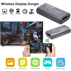 Wireless Wifi HDMI Display Adapter TV Stick Receiver Anycast DLNA Mirror Cast Screen to TV for IPhone X 11 12 IOS Android Phone