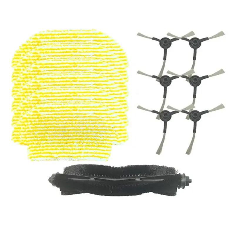 

A78E-13PCS For Karcher RCV3 Robot Vacuum Replacement Accessories Vacuum Main Roller Brush Side Brush Mop Cloth