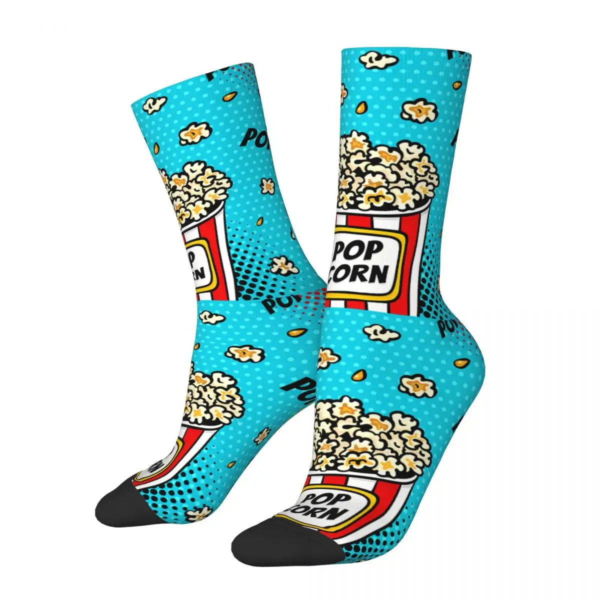 Super Food Comic Pop Art Sock Printed Man Polyester