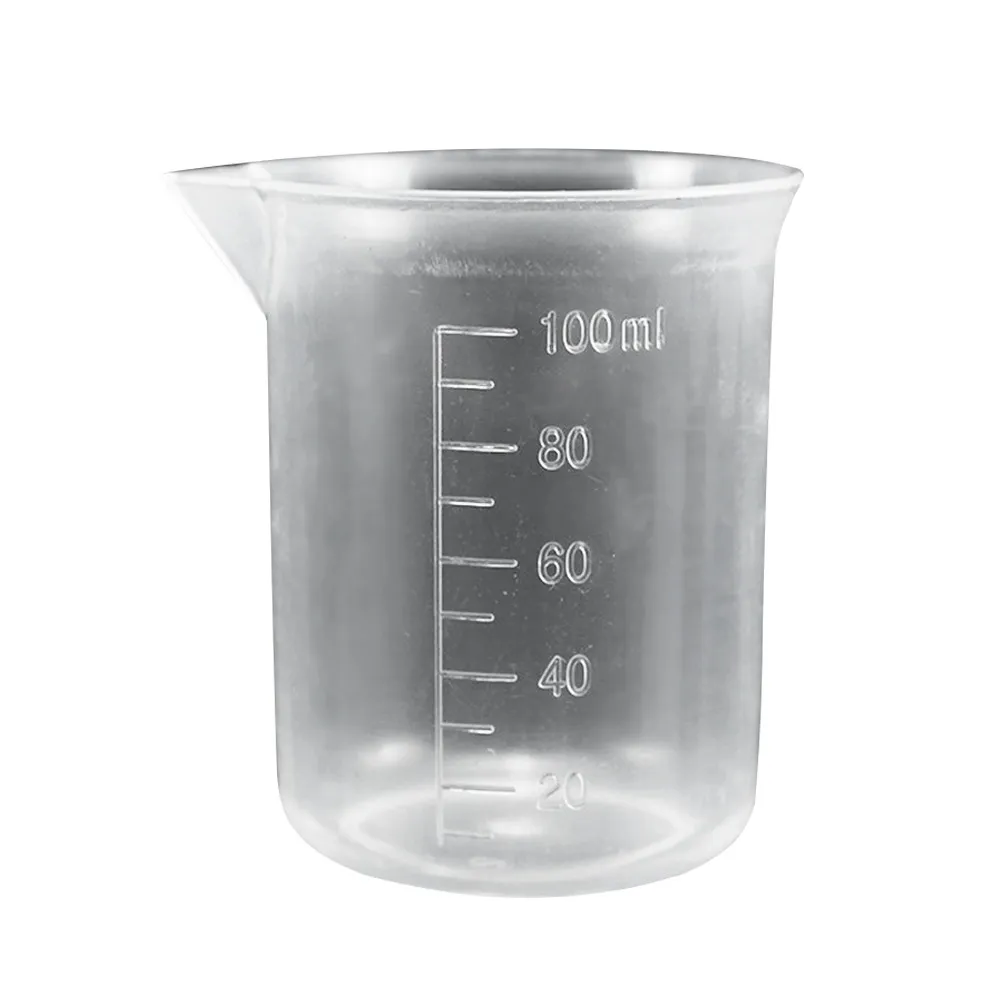 

100Ml Plastic Beaker High Quality PP Graduated Measuring Cup for Lab Kitchen Easy to Clean Wide Mouth Design Plastic Beaker Cup