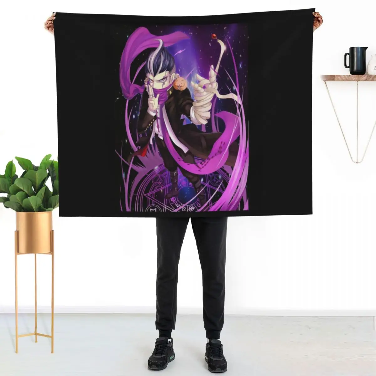 

gundham tanaka Throw Blanket Cozy Throw Blanket Birthday Gift for Him Her