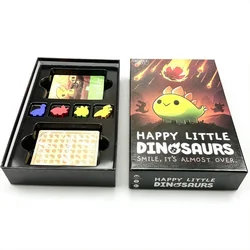 Happy Little Dinosaurs Board Game Basic Expansion Edition Reunion Camping Theme Party Game Interactive Playing Card Toy Kid Gift