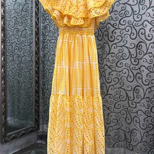 Jamerary-Conjunct Dress 2 pieces for women, flower embroidery, fashion, ruffles, party, elastic waist, elastic waist, for summer holidays 10 Main Plow Sales - №9