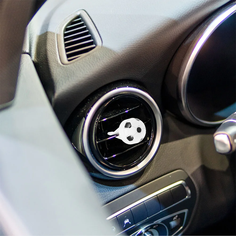 

2pcs Football Shaped Car Vent Clips Cute Air Freshener Diffuser Decorations Aroma Accessories Car Interior Fragrance