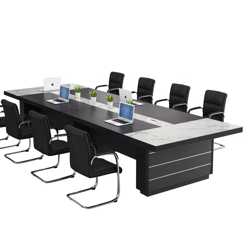 

Environmentally Friendly Materials luxury Boardroom Meeting Desk long Conference Tables Chairs executive Office furniture set