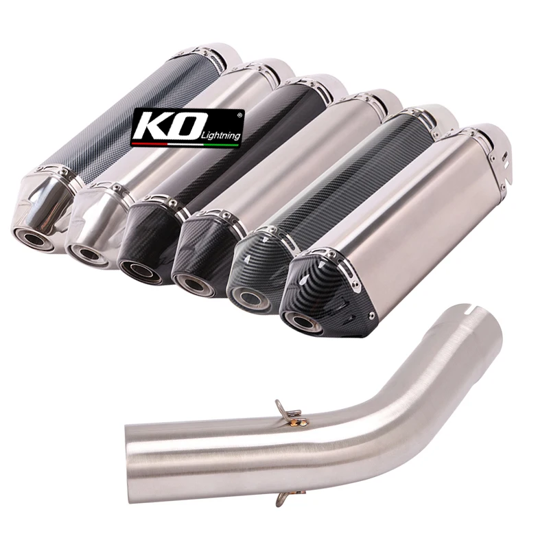 

Slip For Kawasaki Versys 1000 2019 2020 2021 2022 Motorcycle Exhaust Middle Link Pipe Muffler Silencer Stainless System