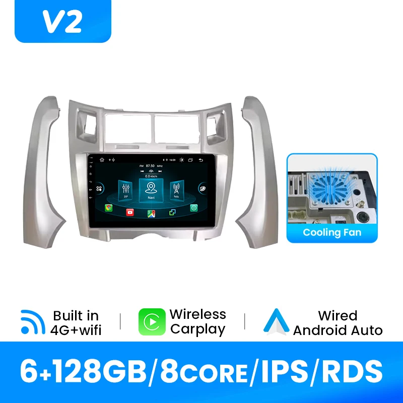 Android 14 Autostereo voor Toyota Yaris 2005-2011 1280*720 Touchscreen Draadloze CarPlay Android Auto 4G Wifi GPS DSP Multimedia