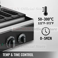 HomeWise 6PCS Electric Waffle Sausage Maker Non-Stick Lolly Stick Muffin Crispy French Corn Hot Dog Machine Kitchen Home 3