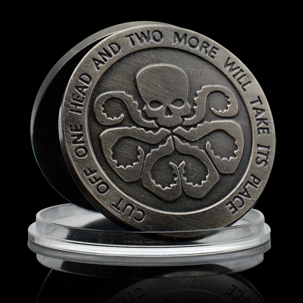 Памятная шпионская медаль Hydra, монета из пластика, ограниченный выпуск, драгоценный подарок, домашнее украшение