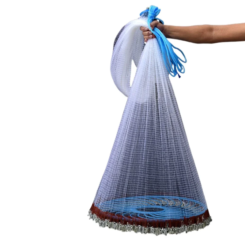 

Folding casting monofilament fine fish landing pool net flying fish fishing net set