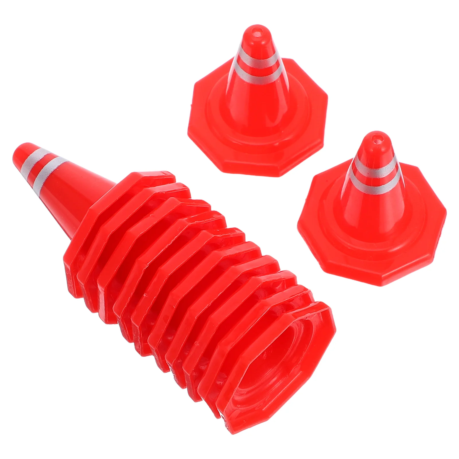 Toy Traffic Sign Model Road Cone for Sand Table Decor Decorations Plastic Mini Baby