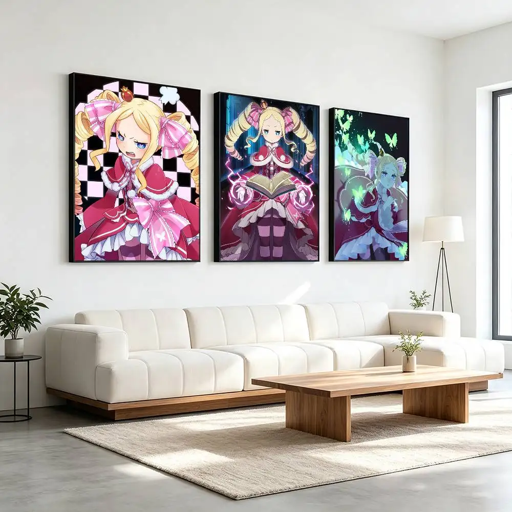 Cute Beatrice Cartoon  Poster Waterproof Wall Art Sticker For Bar Living Room Vintage Decor High Quality Print Gift