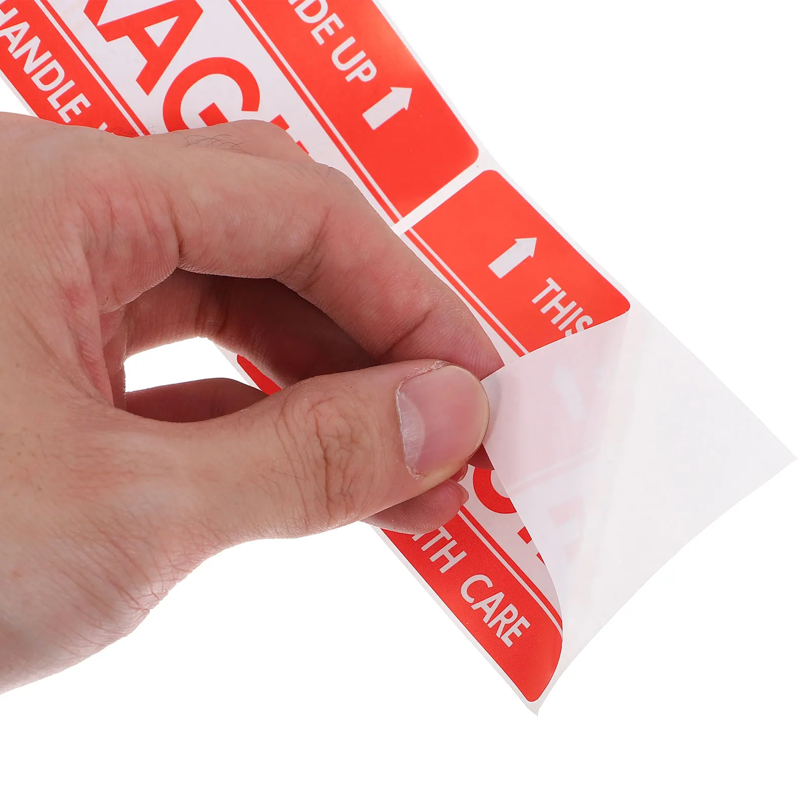 

1 Roll Fragile Warning Label Packaging Sticker Shipping Decal Self-Adhesive Splashproof For Boxes Warehouse Use Fragile