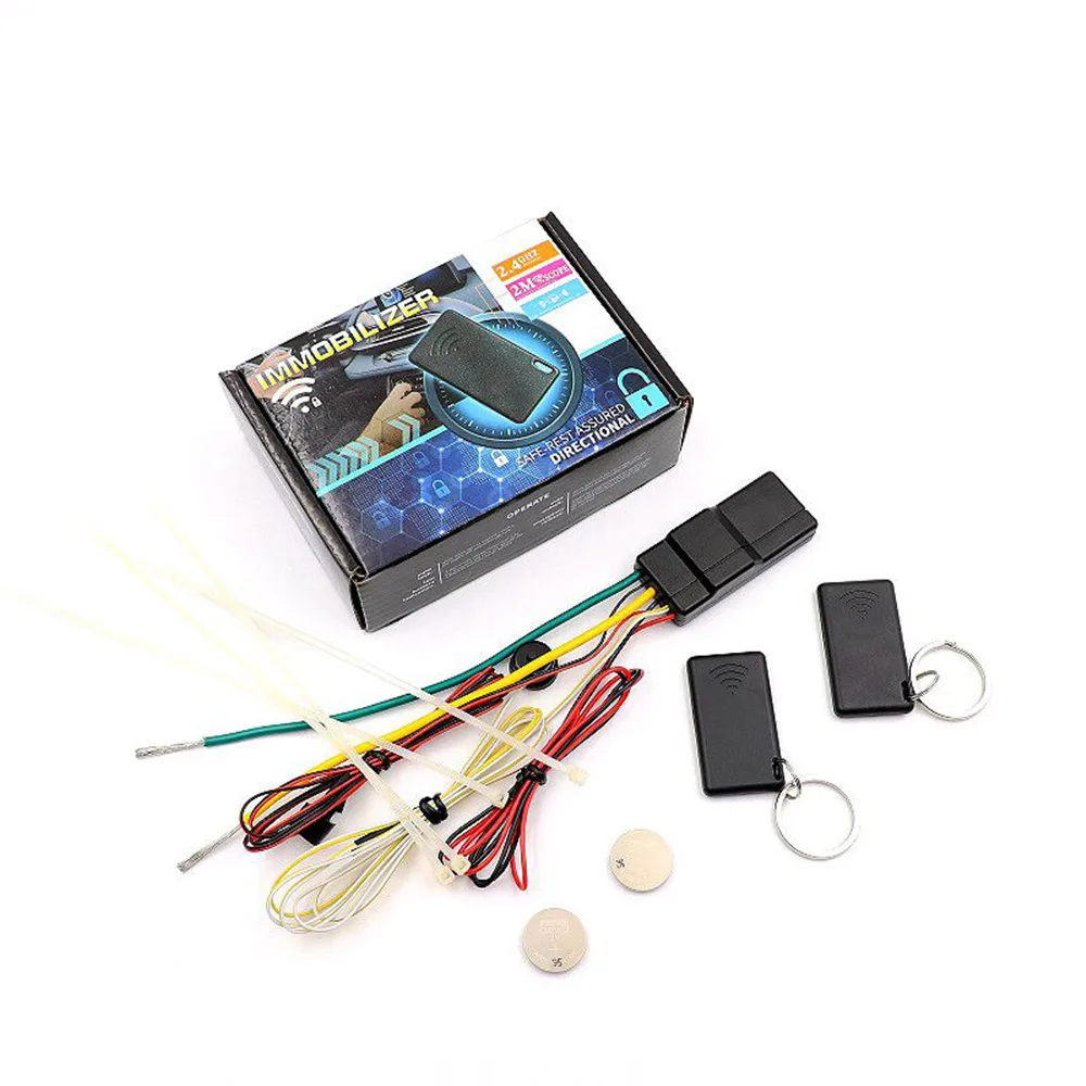 2.4G RFID- Wireless Motor Lock System Anti-Hacking Car Alarm System Smart Circuit Cutoff Auto Unlock Device Immobilizer New