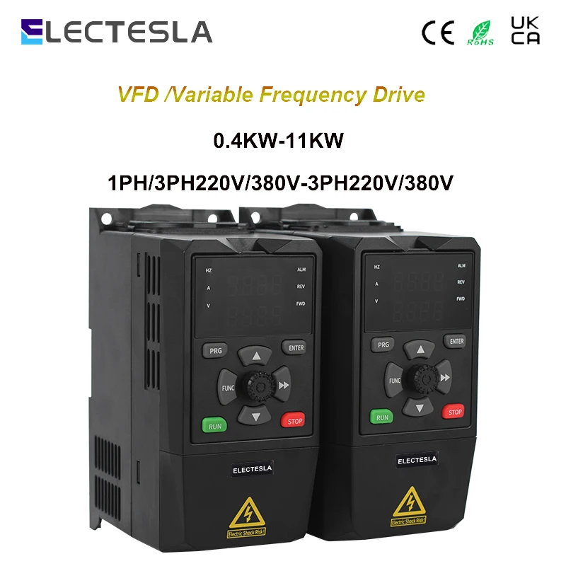 

RS485 AC Drive Converter for Motor Speed Control Inverter 220V 380V input Output 1hp 2hp 3hp VFD Variable Frequency 0.4-7.5kw