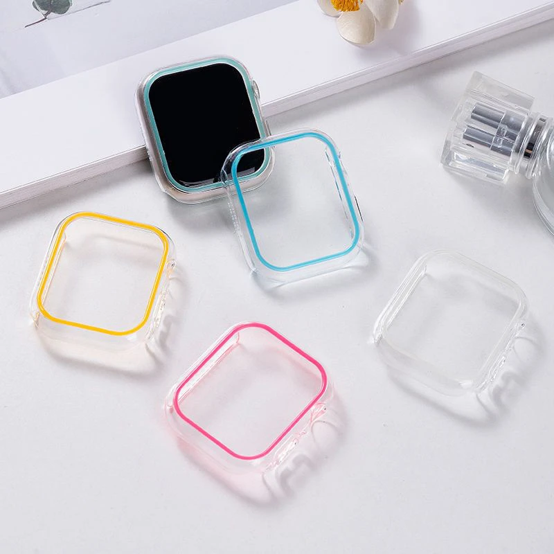 Luminous Cover for Apple Watch Ultra Case 46mm 42mm 49mm 45mm 44mm 41 40mm Hard PC Bumper Protective Case iWatch 10 9 8 7 se 5 6