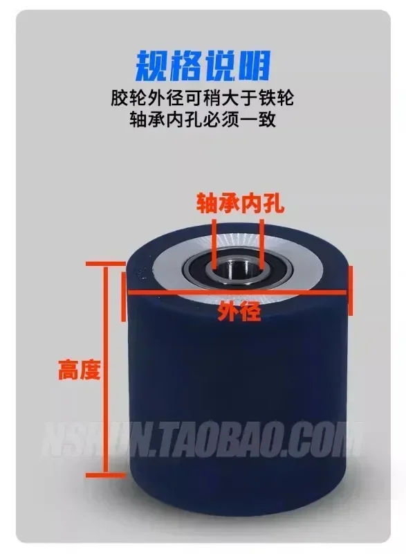 Edge banding machine accessories, full range elastic edge banding machine, pressing and pasting , rubber , pressing belt wheel,