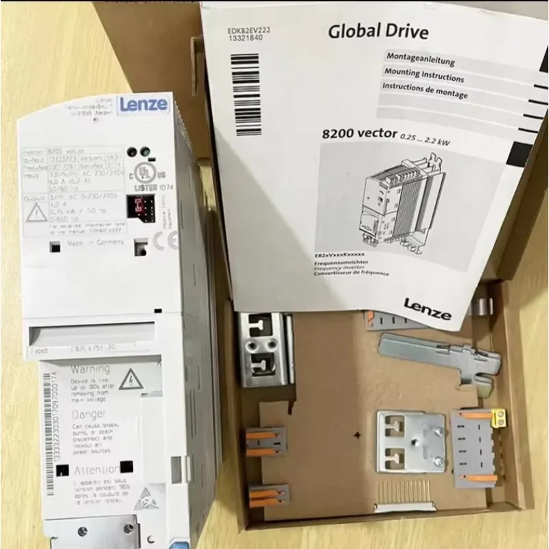 Brand New Lenze Inverter 8200 Vector 0.25...2.2kW Servo Drives 750W VFD E82EV751K2C E82EV751K4C E82EV751_4C