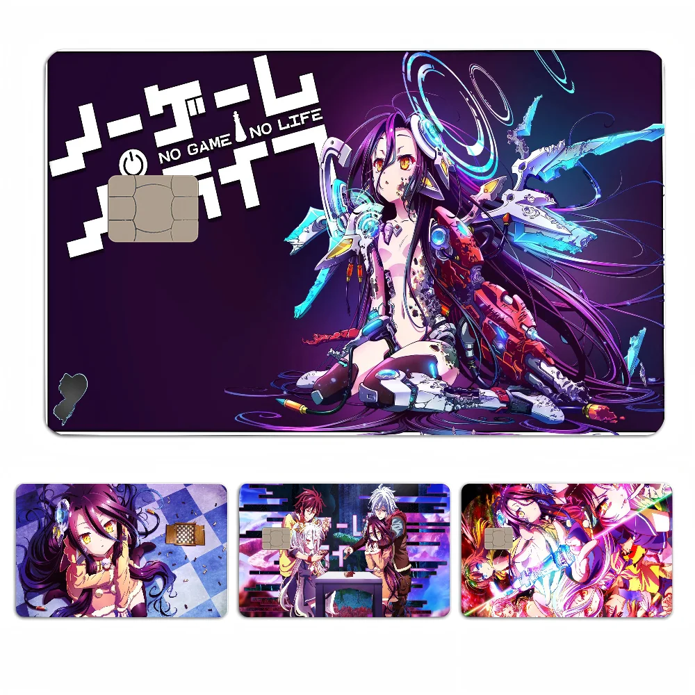 No Game No Life Anime Spend Or Save Funny Shell On Off Ultradünn No Fade Sticker Skin Cover Film für Debit-Kreditkarte