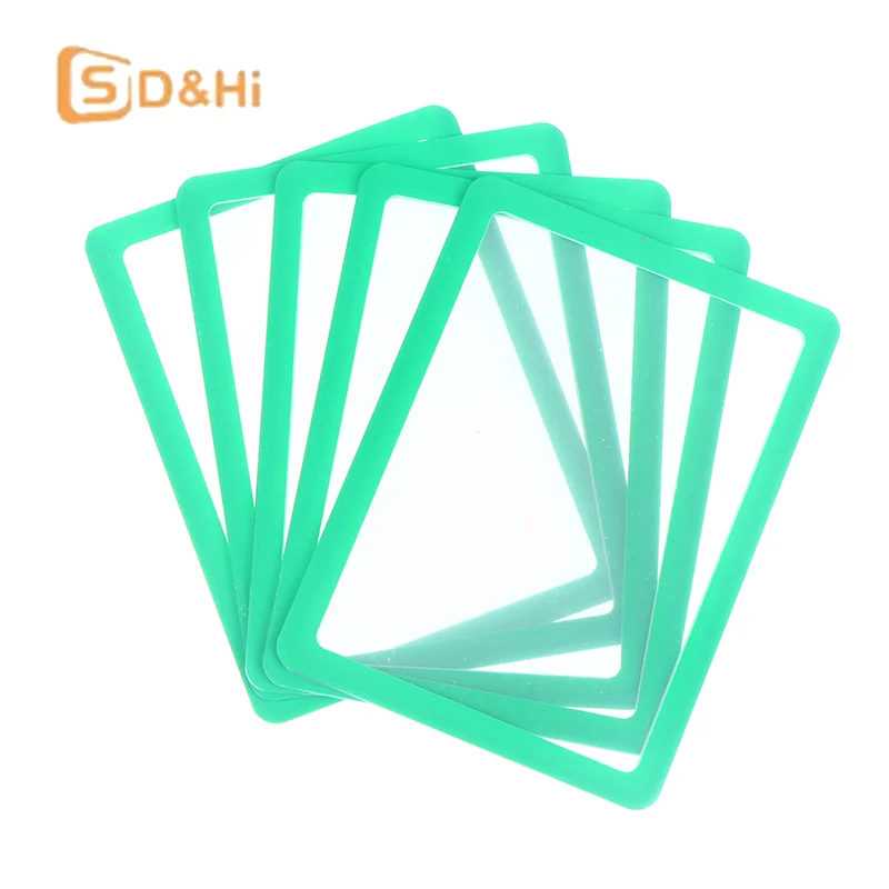 5 unids/lote funda protectora para tarjetas con borde duro funda protectora de Material plástico funda para tarjetas carcasa protectora anticaída que proporciona protección