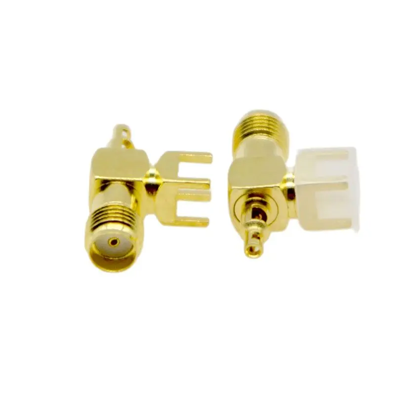 SMA-KWE-RF Conector Coaxial, Parafuso Exterior Furo Interno, 90 Graus Assento, Conector RF, Preço de Fábrica, Atacado, Novo, 100 Pcs